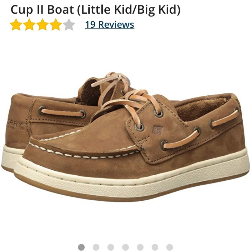 Boys Boat Shoe Sperrys Classic Leather 10